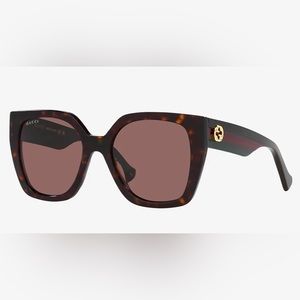 NEW Gucci GG1300S 004 Black Gray Gradient Square Women Sunglasses GG 1300S